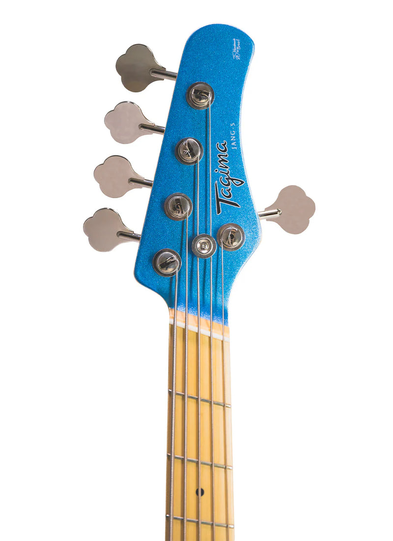 Tagima JANG-5 Brazil Made Electric 5-String Bass Guitar (Lake Placid Blue)