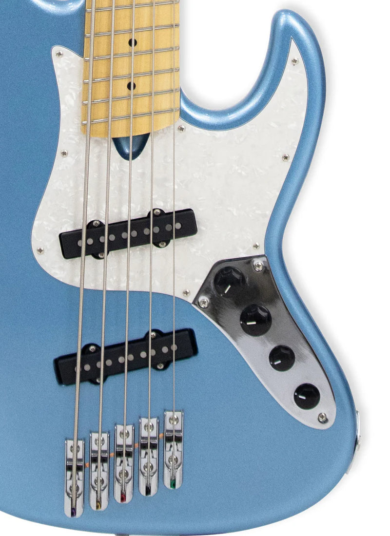 Tagima JANG-5 Brazil Made Electric 5-String Bass Guitar (Lake Placid Blue)