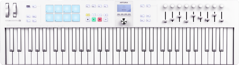 Arturia KEYLAB ESSENTIAL MK3 Limited Edition MIDI Controller (Alpine White) - 61 Keys