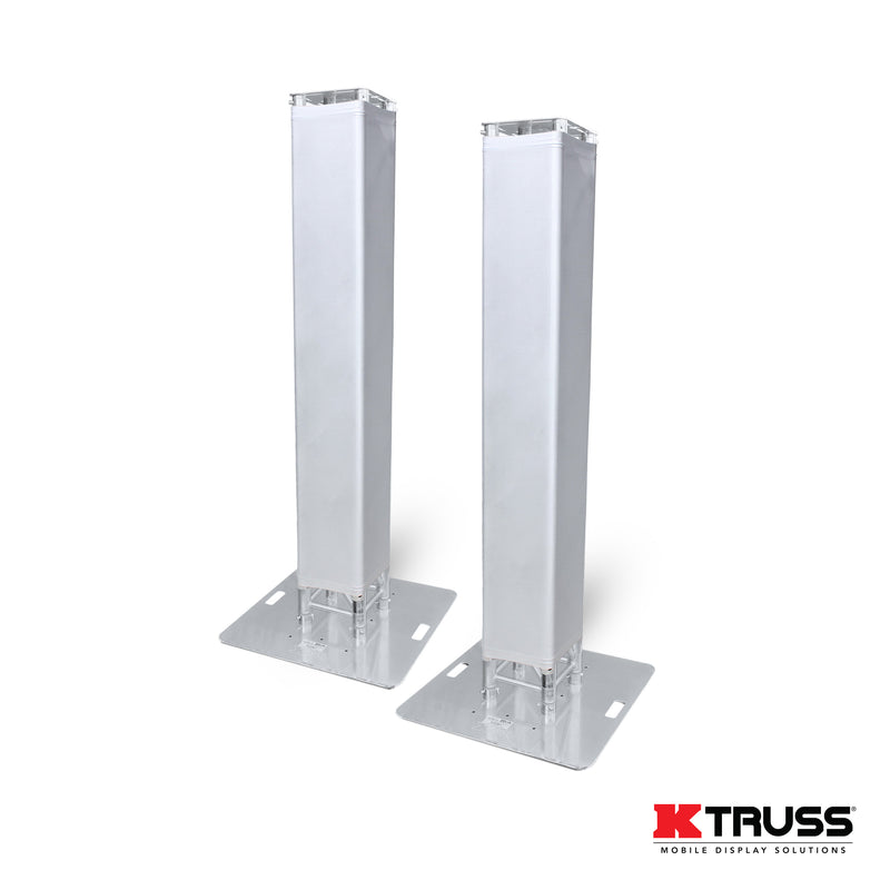 ProX KT-SQ328TOTEMTCX2 3.28 Lightweight Square Truss Totem Full Package Includes Top Plate and Base Plate