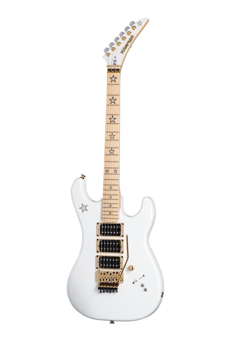 Kramer KVJSWHPGF Jersey Star Electric Guitar (Pearl White)