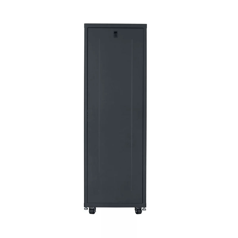 Lowell LCDR-3524 Designer AV Rack with Tempered Glass Door - 35U x 24"D