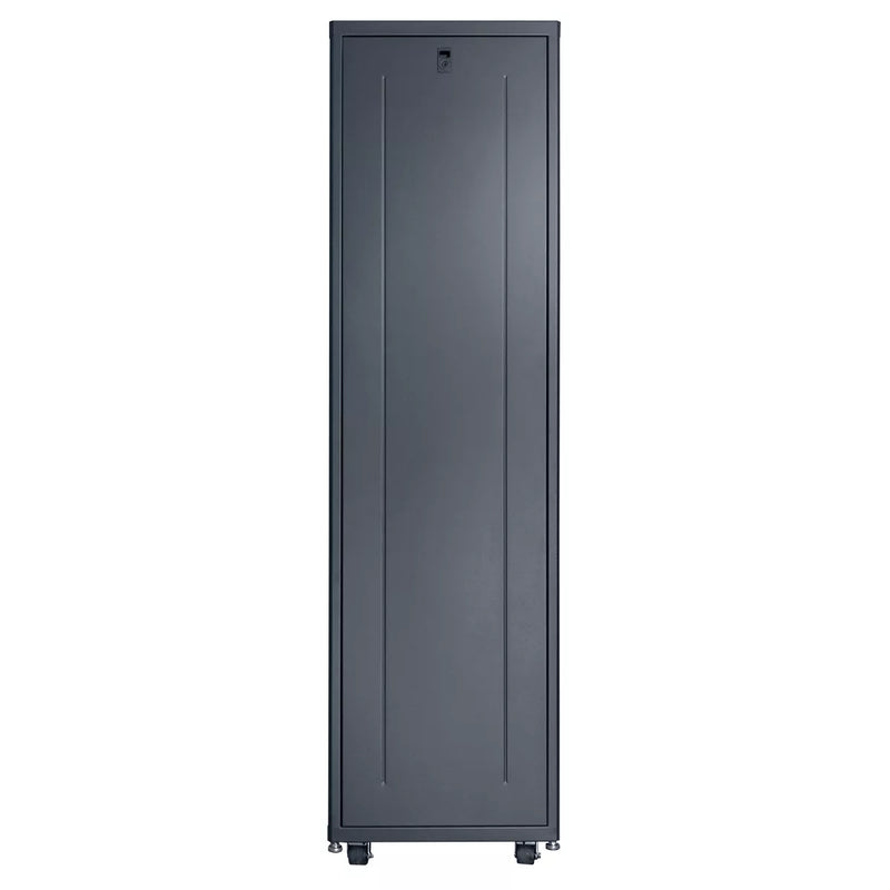 Lowell LCDR-4224 Designer AV Rack with Tempered Glass Door - 42U x 24"D