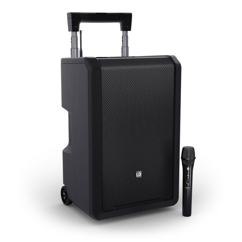 LD Systems ANNY® 10 HHD B5.1 Portable Battery-Powered Bluetooth® PA System With Mixer and Wireless Handheld Microphone - 10"