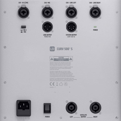 LD Systems CURV 500 AVS Portable Array System AV Set - 10" (White)