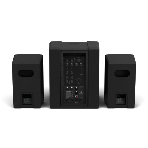 LD Systems DAVE 12 G4X SET1 Compact 2.1 Powered PA System - 12" Sub