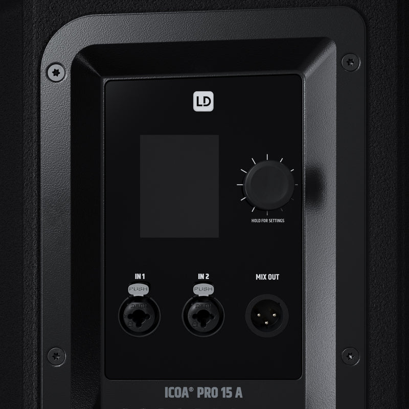 LD Systems ICOA 15 A PRO Powered Coaxial High-Performance PA Loudspeaker With Bluetooth - 15"