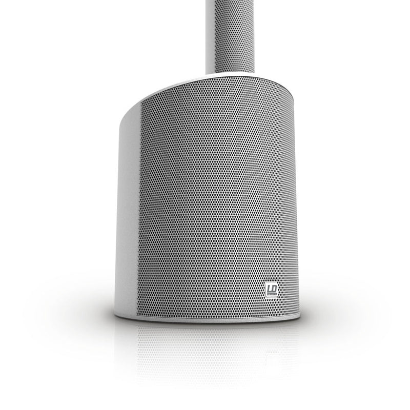 LD Systems MAUI 5 Système de sonorisation colonne ultra portable avec mixeur et Bluetooth (Blanc)