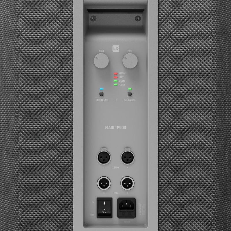 LD Systems MAUI P900 G Système de sonorisation à colonne alimentée par Porsche Design Studio (Gris Platine)