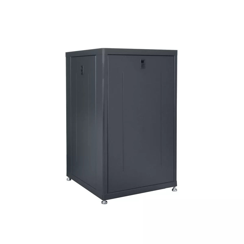 Rack de concepteur LDR-1824 LOWELL avec porte en verre trempée - 18U x24 "D