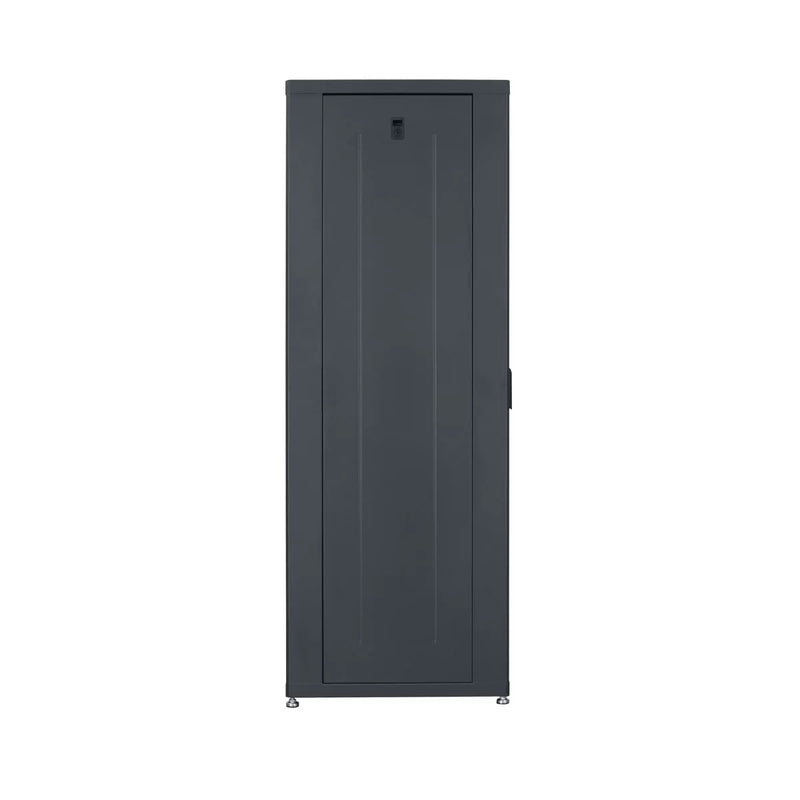 Lowell LDR-3524 Designer AV Rack with Tempered Glass Door - 35U x 24"D