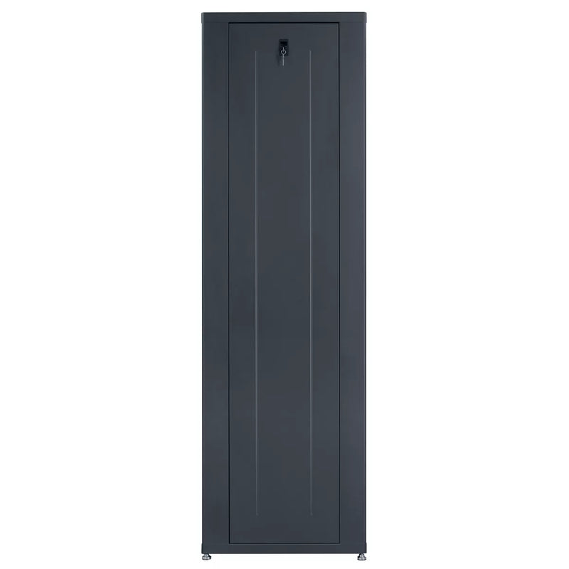 Lowell LDR-4224 Designer AV Rack with Tempered Glass Door - 42U x 24"D