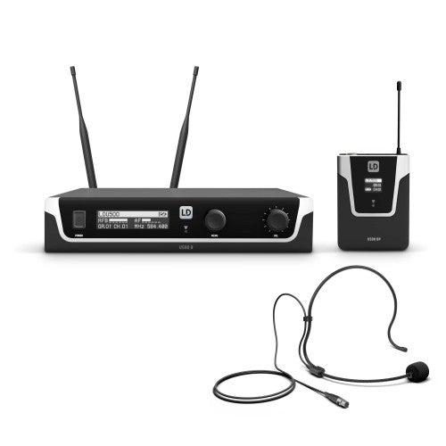 LD Systems U500 Series Wireless Microphone System with Bodypack and Headset