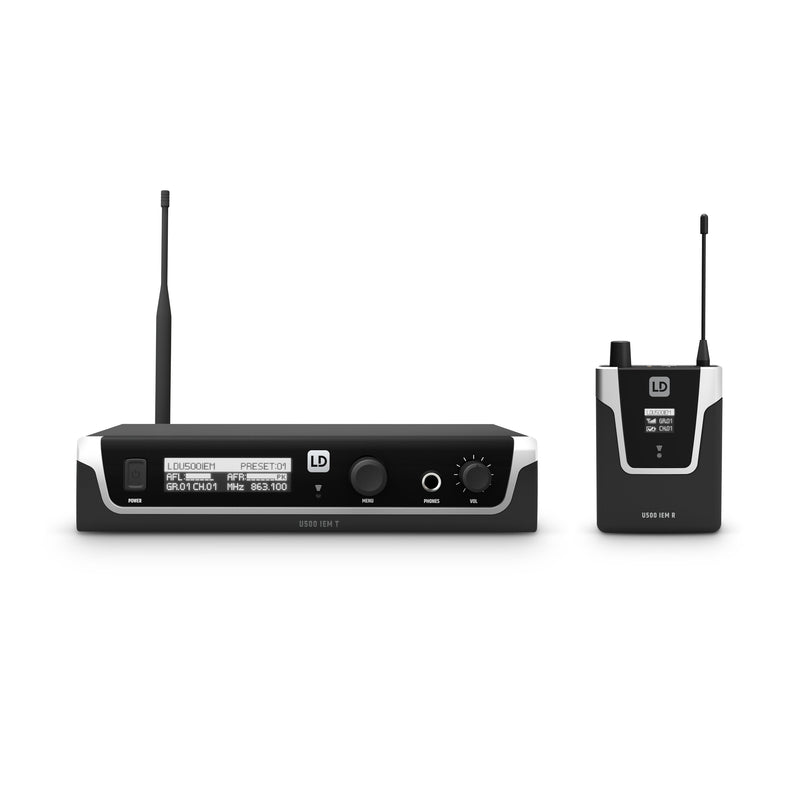 LD Systems U500 IEM In-Ear Monitoring System with Earphones