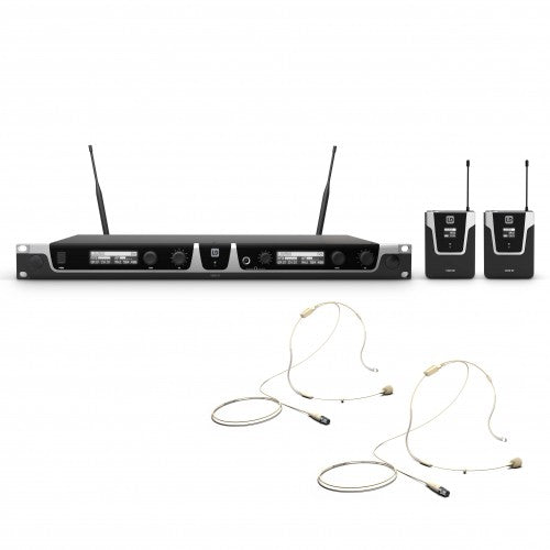 LD Systems U505 BPHH 2 Wireless Microphone System w/2x Bodypack and 2x Headset