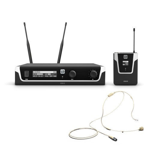 LD Systems U505 BPHH Wireless Microphone System w/Bodyack and Headset (584-608 MHz)
