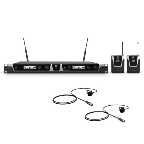 LD Systems U505 BPL 2 Wireless Microphone System w/2x Bodypack and 2x Lavalier Microphone