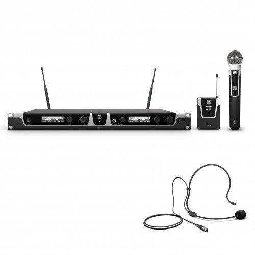 LD Systems U505 HBH 2 Wireless Microphone System w/Bodypack, Headset and Dynamic Handheld Microphone