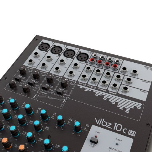 LD Systems VIBZ 10 C 10-Channel Mixing Console w/Compressor
