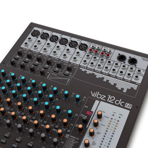 LD Systems VIBZ 12 DC 12-Channel Mixing Console w/DFX and Compressor