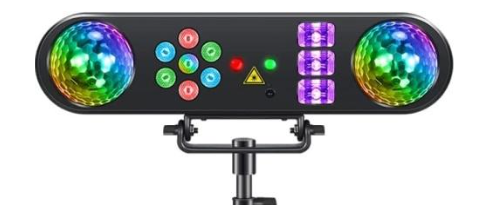 Focus-9 LEDFX-68 Mini 5-in-1 DJ Party Bar with Stand