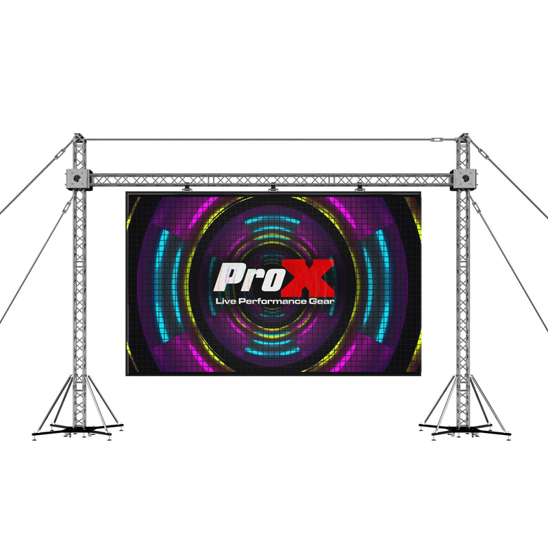 ProX XTP-GS3023 Écran LED Panneau d'affichage vidéo Fly Wall Truss Ground Support System 30'W x 23'H avec palan