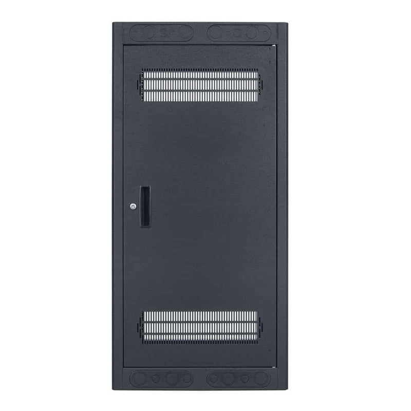 Rack AV enfermé Lowell Ler-2427 avec porte arrière - 24u x 27 "D