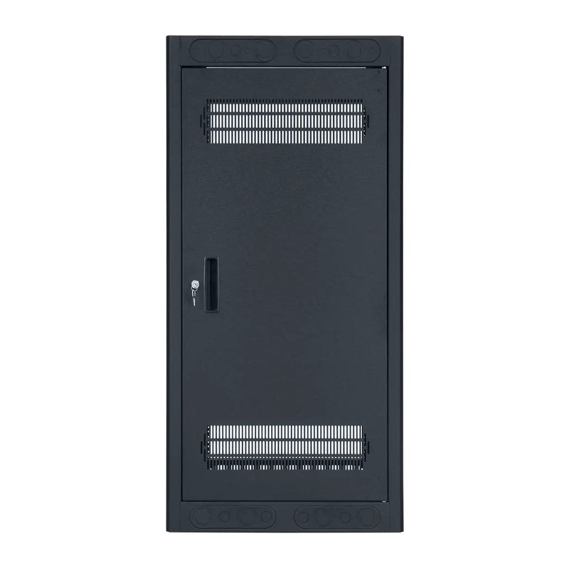 Rack AV fermé Lowell Ler-2432 avec porte arrière - 24u x 32 "D