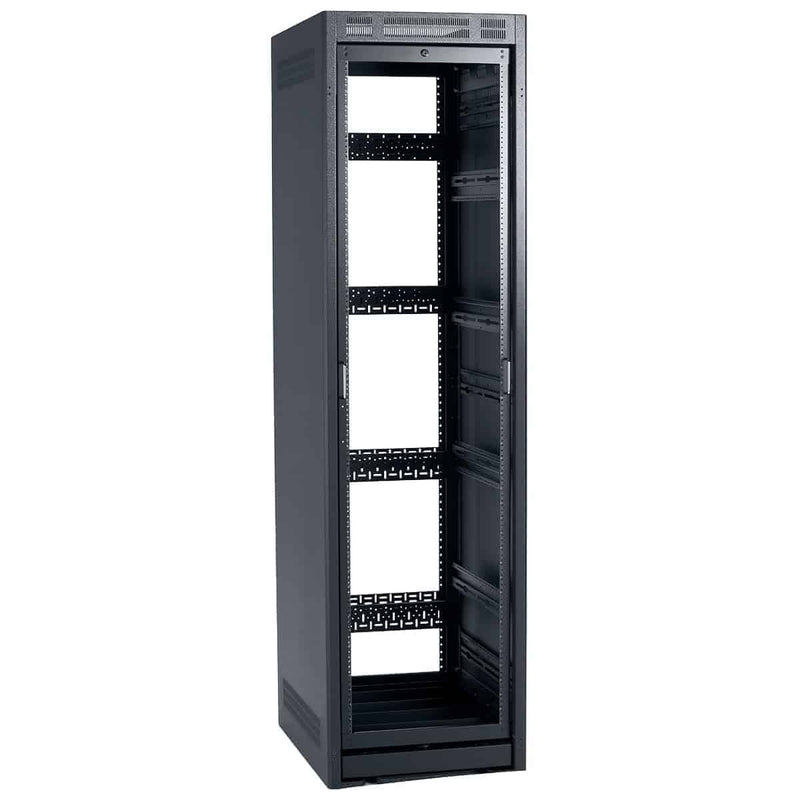 Lowell LHR-4432 Host Cabinet with Rollout-Rotating AV Rack - 44U x 32"D