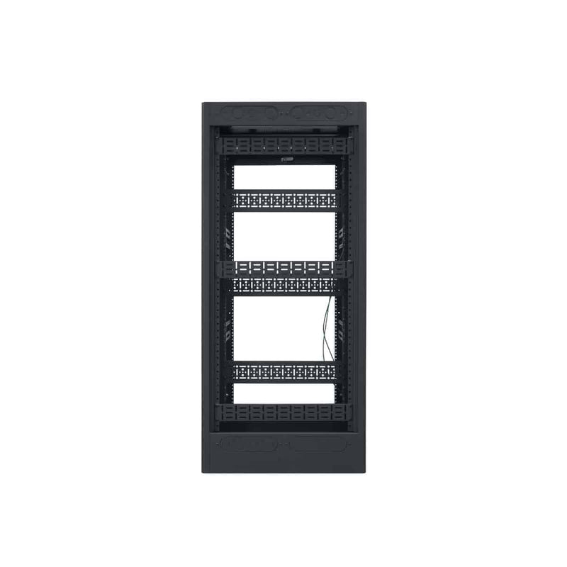 Lowell LHR-2432 Host Cabinet with Rollout-Rotating AV Rack - 24U x 32"D