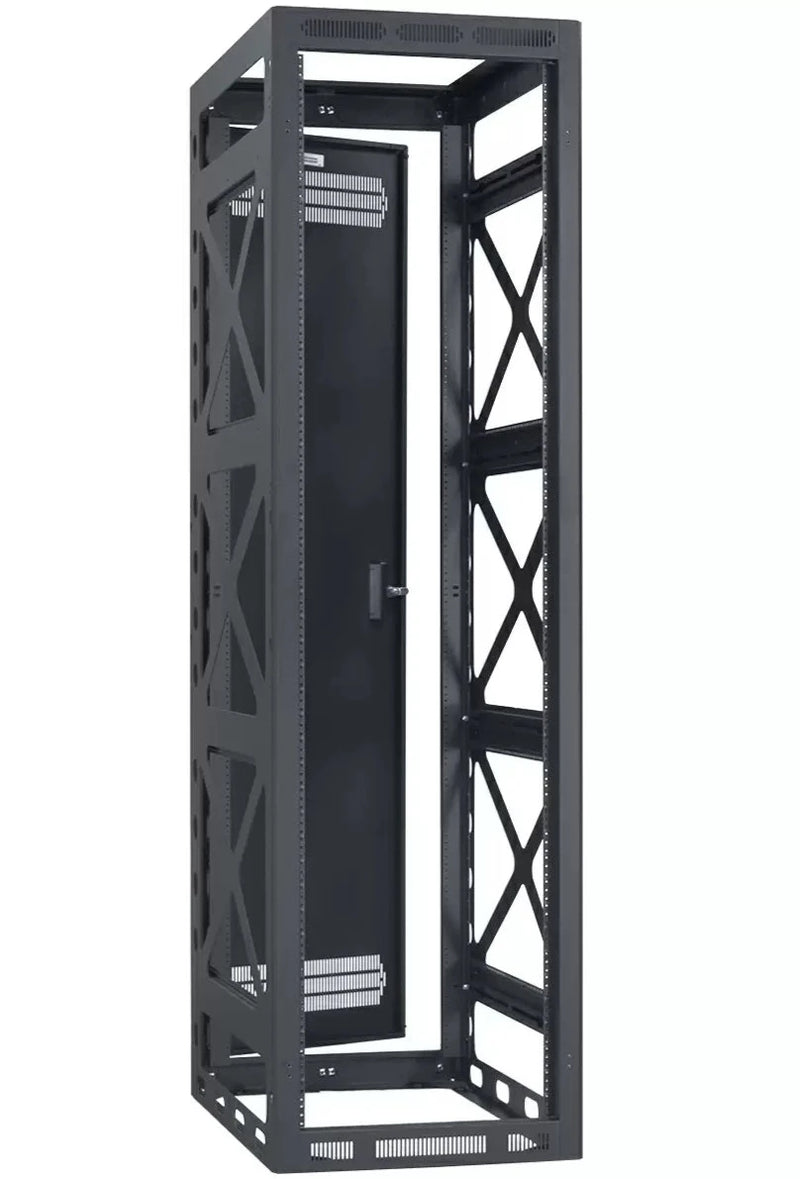 LOWELL LSGR-4432 Rack Gangable AV Gangable Sismic avec porte arrière - 44U x 32 "D