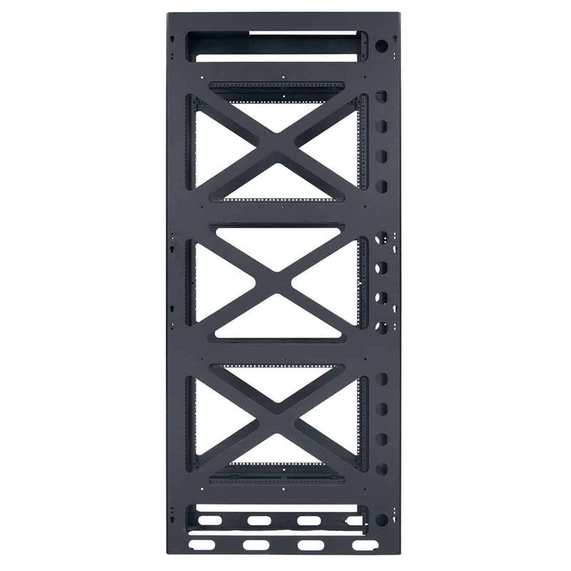 Lowell LSGR-4436 Seismic Rated Gangable AV Rack with Rear Door - 44U x 36"D