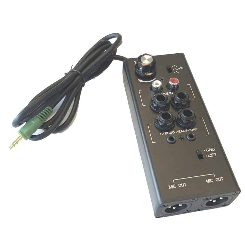 Boîte directe multi-entrées avec port audio pour ordinateur portable Dsan LSP-3