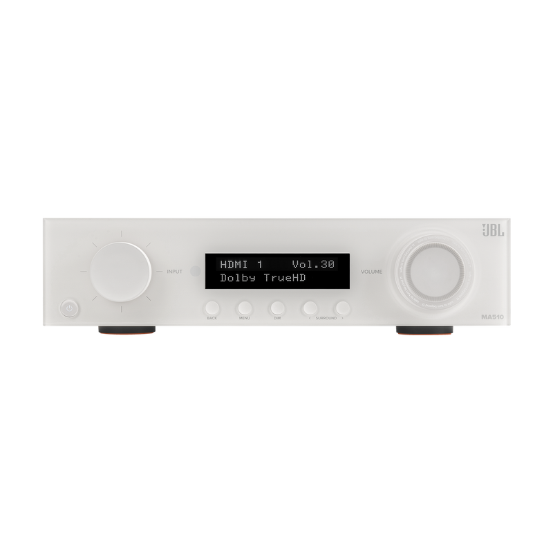 JBL MA510 5.2-Channel 8K A/V Receiver (White)