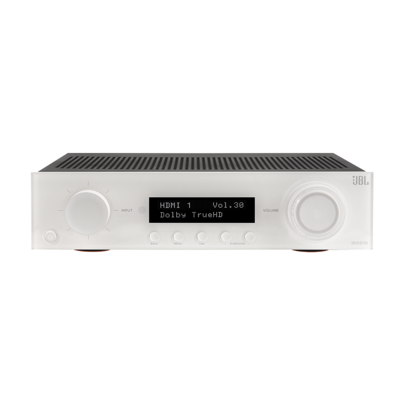 JBL MA510 5.2-Channel 8K A/V Receiver (White)