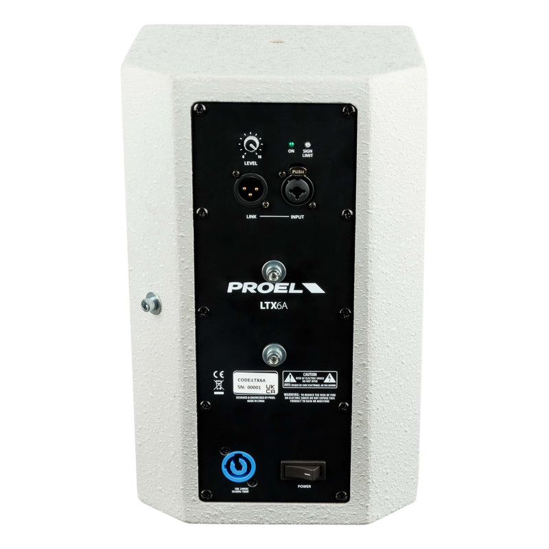Proel LTX6AW 2-Way Installation Active Speaker (White)
