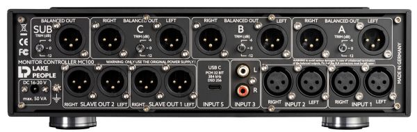Lake People MC100-PRO Studio Monitor Controller