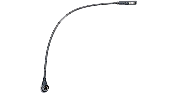 Vista LI18XR-LED  LED Gooseneck Lamp with 3-pin Right Angle XLR Connector - 18"