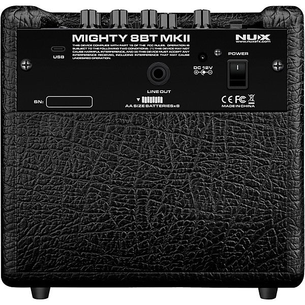 NUX MIGHTY8BT-MKII Battery Operated Modeling Guitar Amplifier with Bluetooth