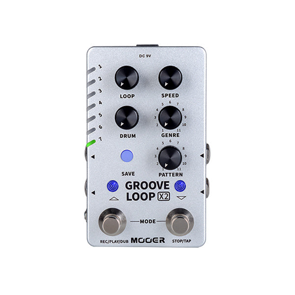 Mooer M721 Groove Loop x2 Stereo Looper & Drum machine Effects Pedal
