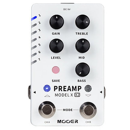 Mooer M725 Preamp Model X2 Digital Effects Pedal