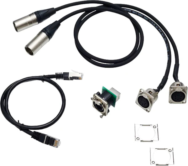 MA Lighting MA210650 5 Pin XLR Rack Mount Kit Adapter Cable Set for 2-Port Node