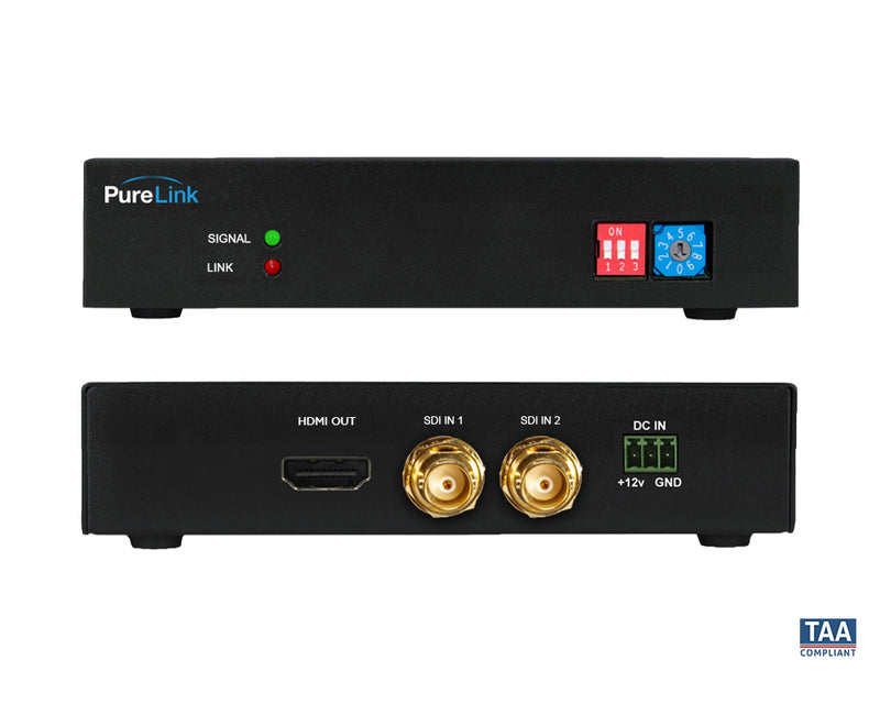 Transmetteur d'extension PureLink MAX-12G-HDMI 12G-SDI vers HDMI 2.0