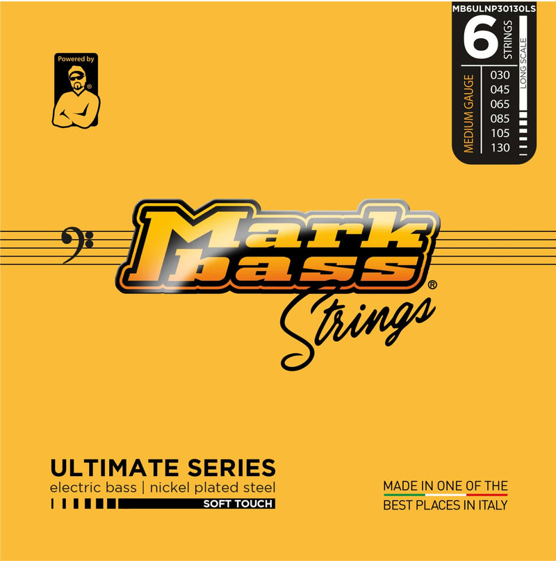 Mark Bass MB6ULNP30130LS Long Scale Soft Touch 6 Bass String - Medium Gauge (Nickel Plated Steel)