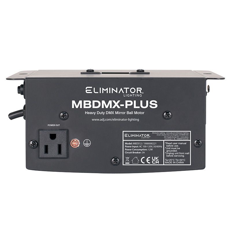Eliminator MBDMX-PLUS Mirror Ball Motor With DMX