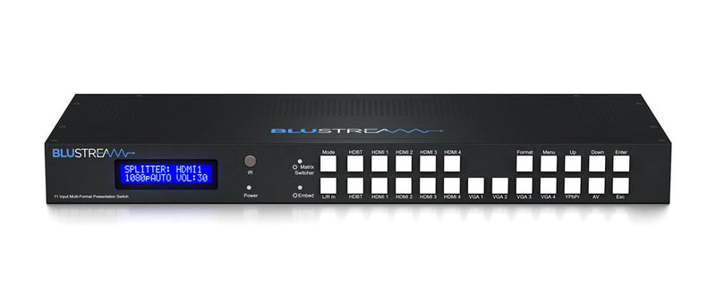 Blustream MFP112 11 Input 2 Output Multi-Format Presentation Switcher