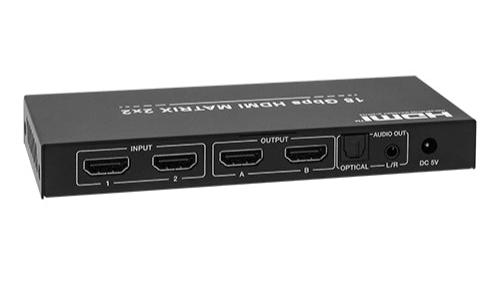 Switcher HDMI Covid MH22-220 2x2 avec extracteur audio