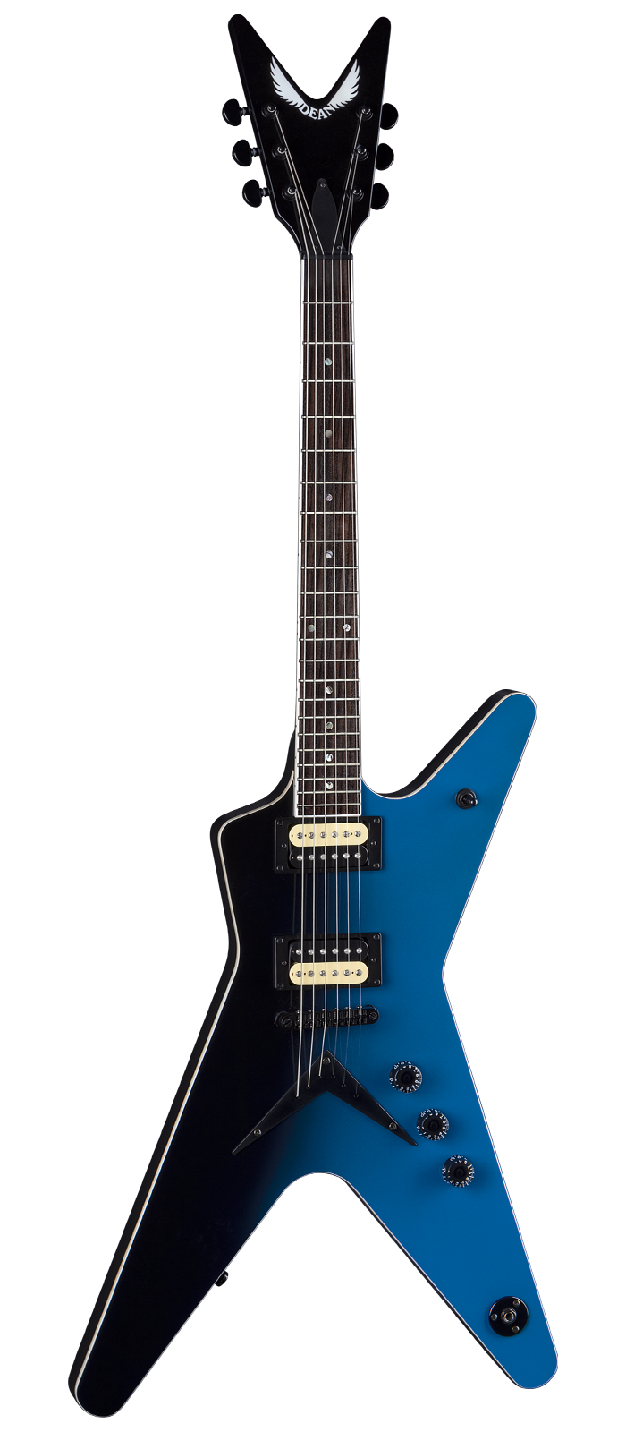 Dean Guitars ML 79 BBF Electric Guitar (Black Blue Fade)