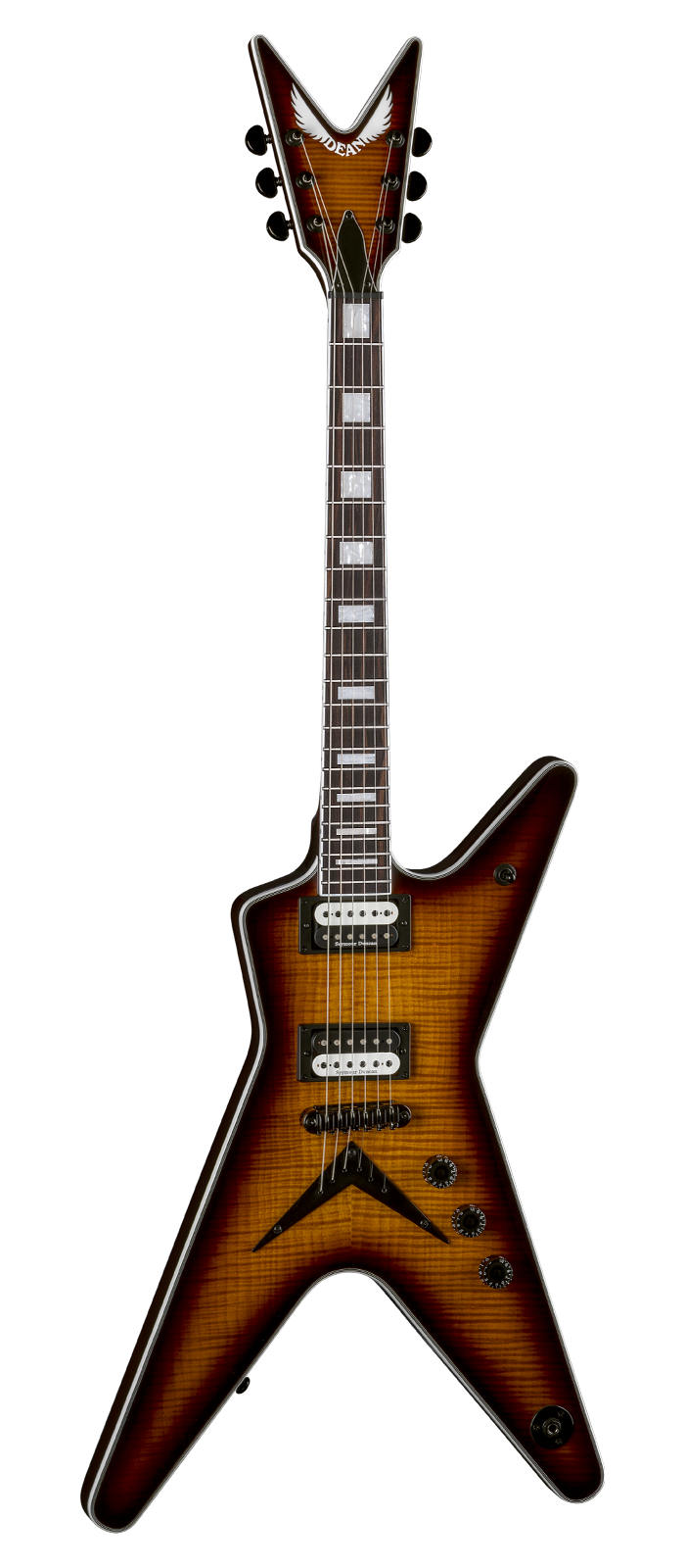 Dean Guitars ML SEL FM TBZ Select Flame Top Electric Guitar (Trans Brazilia)