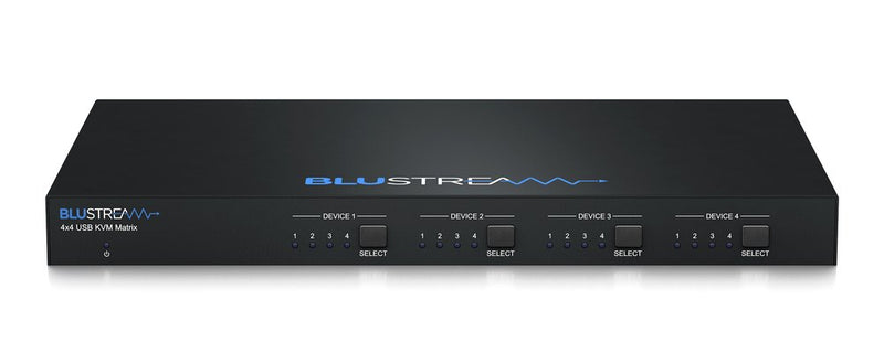 Matrice KVM Blustream MX44KVM 4x4 USB3.0 avec taux de transfert jusqu'à 5 Gbit/s